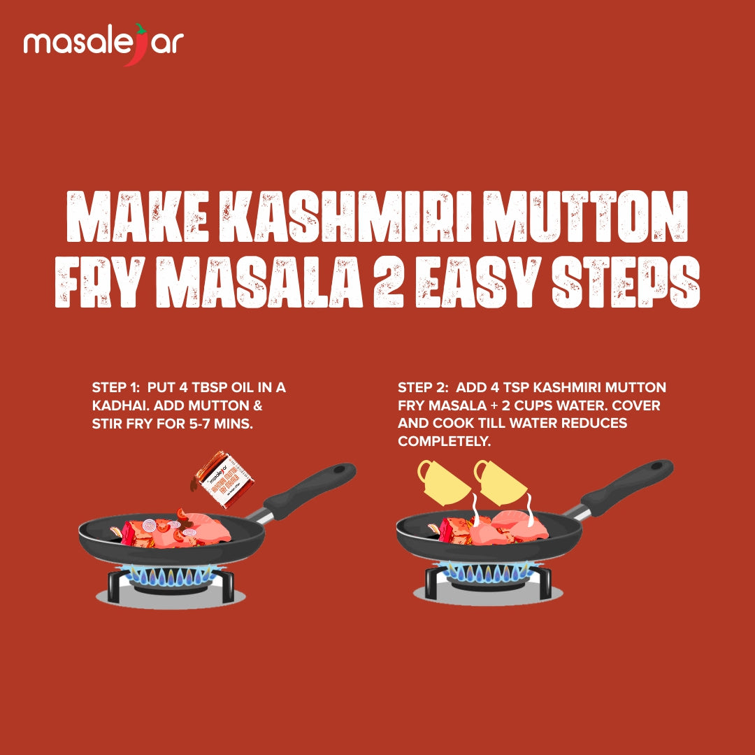 Masalejar Kashmiri Mutton Fry Masala 200gm (Serves 4-5)