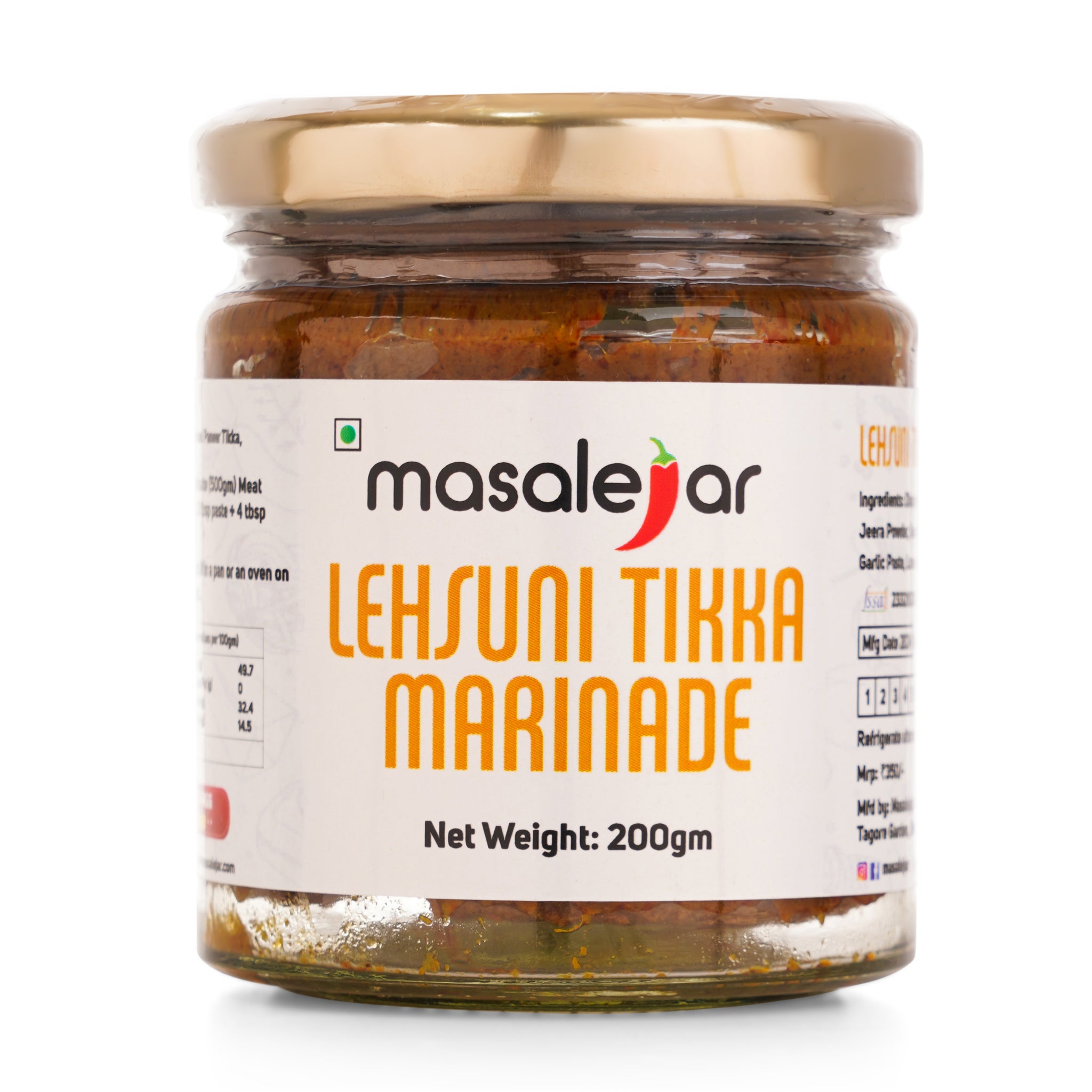 Masalejar Lehsuni Tikka Marinade 200gm (Serves 4-5)