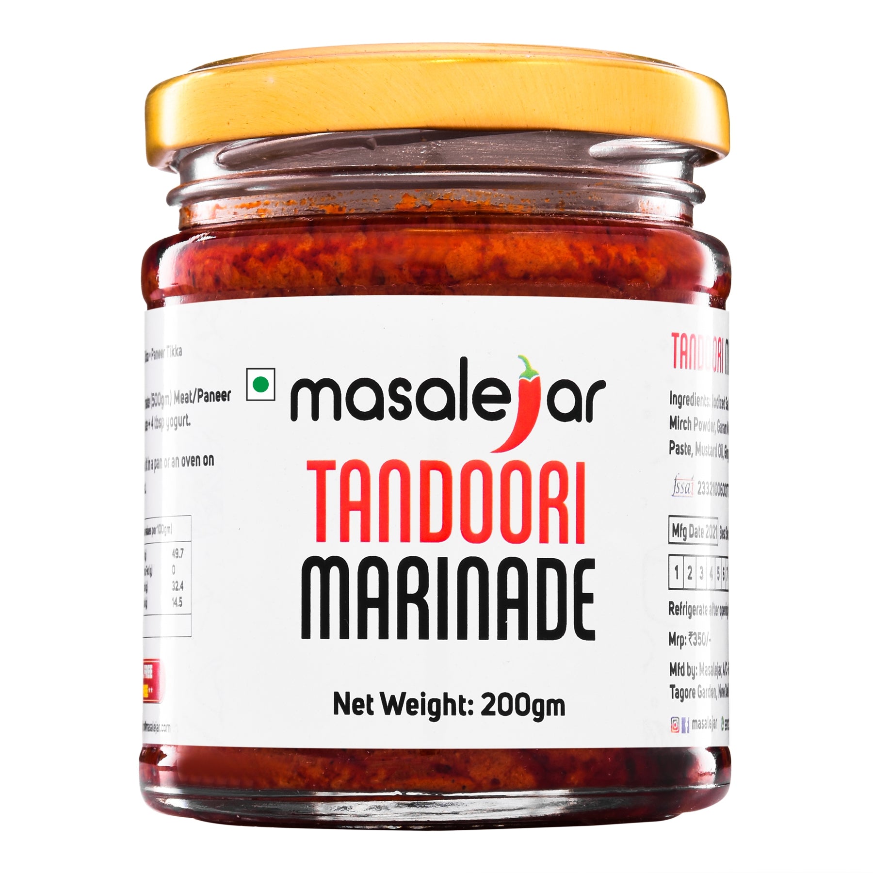 Masalejar Tandoori Marinade 200gm (Serves 4-5)