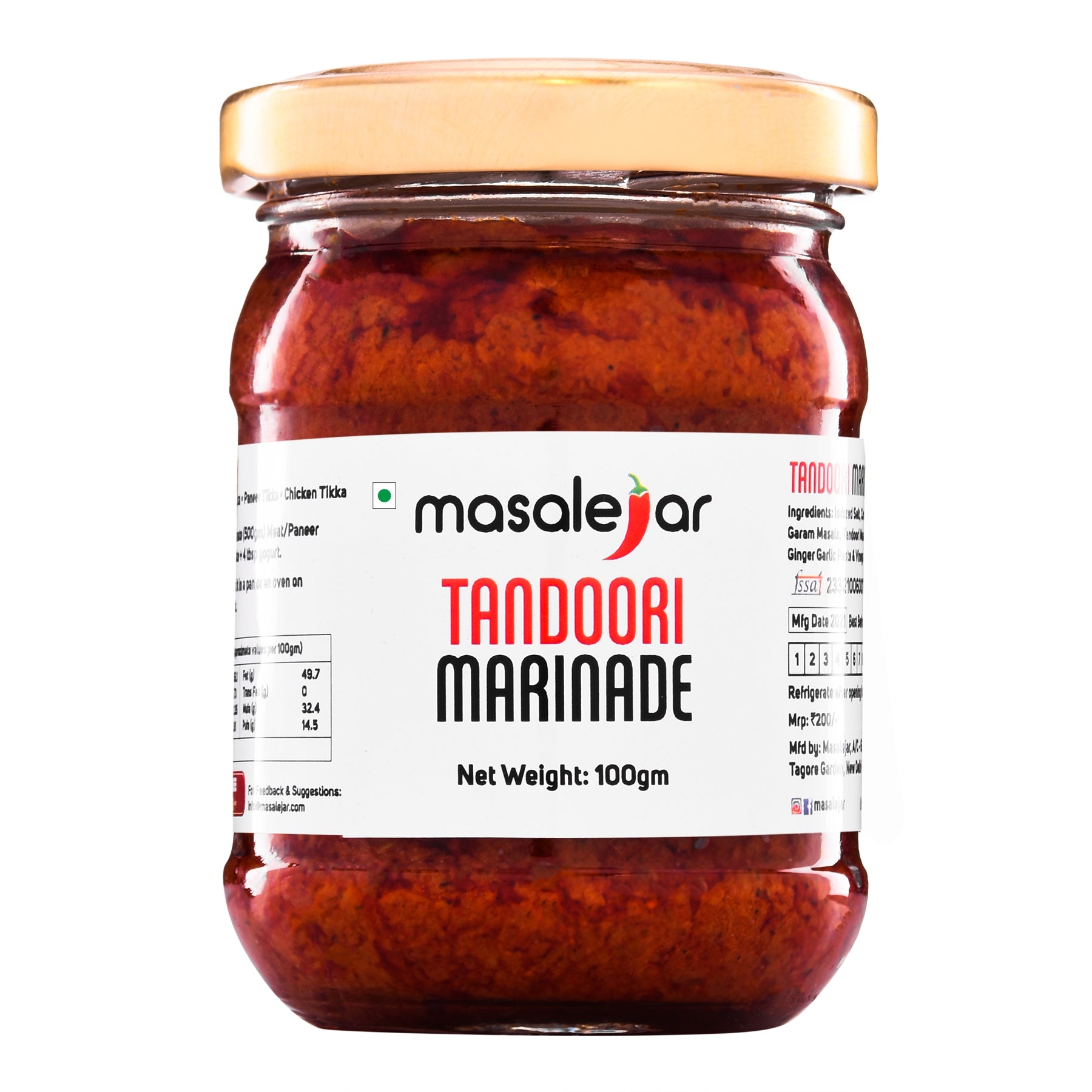 Masalejar Tandoori Marinade 100gm (Serves 2)