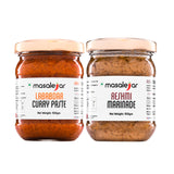 Masalejar Khansama Combo | Reshmi/Malai Tikka Marinade + Lababdar Curry Paste | Ready to Cook Spice Mix | Just Mix & Cook | Chicken Masala | Paneer Masala | Curry Masala (Pack of 2X100 Gram)