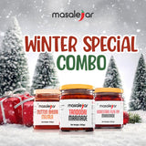 Masalejar Winter Special Combo | Tandoori Marinade + Amritsari Fish Fry Marinade + Mutton Bhuna Masala | Ready to Cook Spice Mix | Just Mix & Cook | No MSG (Pack of 3X200gm)